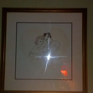 A sketch drawing by Margo Feiden I Love Lucy sub